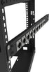 Jingchengmei 12 Port Hinged Patch Panel - 1U 19" Rack Mount D-Type Connectors, Black (H1U12D)