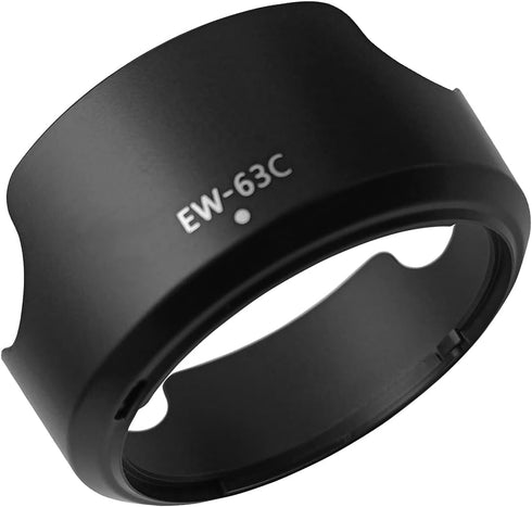 EW-63C Lens Hood for Canon Rebel T7 EF-S 18-55mm f/3.5-5.6 is STM, EOS R8 RF24-50mm F4.5-6.3 is STM