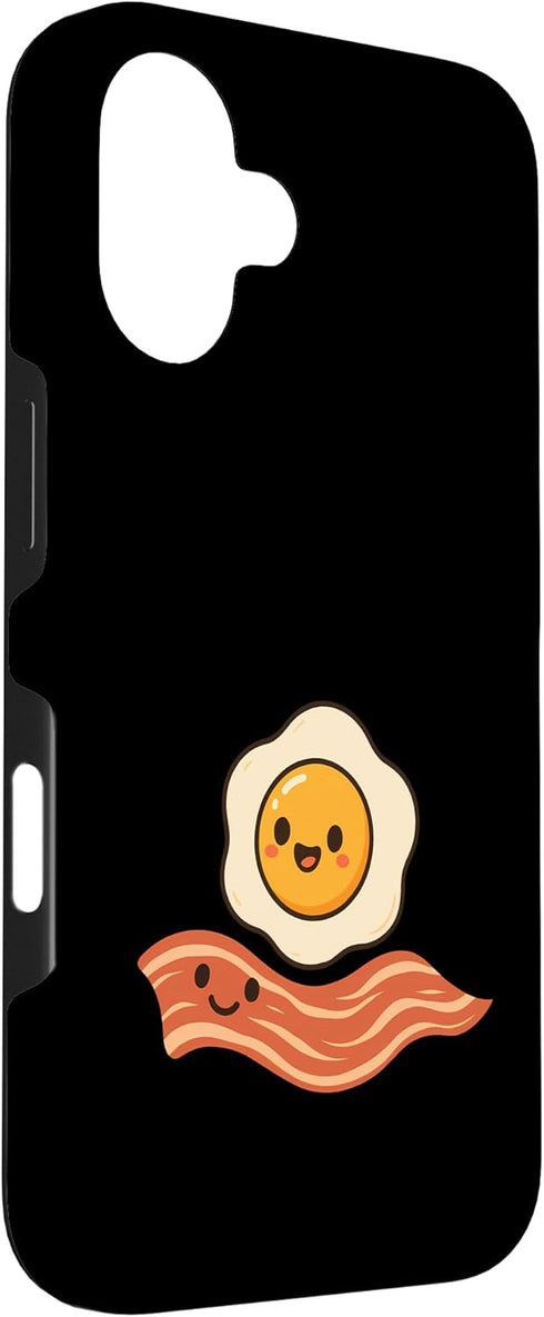 Egg Bacon Cute Breakfast 16 Bacon Eggs Cute Carpet Funny Breakfast Case for iPhone