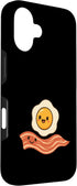 Egg Bacon Cute Breakfast 16 Bacon Eggs Cute Carpet Funny Breakfast Case for iPhone
