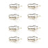 BNC Chassis Panel Mount Socket Female Jack Solder Type Connectors Adapter (8 Pack)