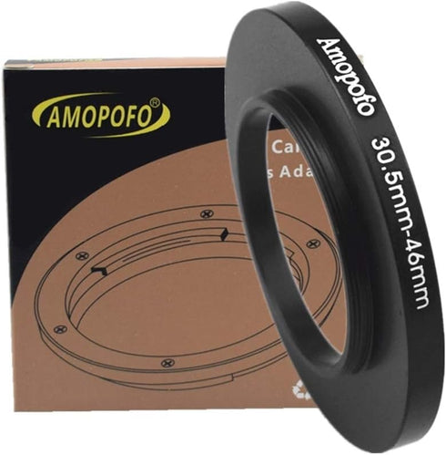 30.5mm to 46mm Camera Filters Ring, Compatible with 30.5mm Camera Lenses, 46mm UV CPL Filter Accessory