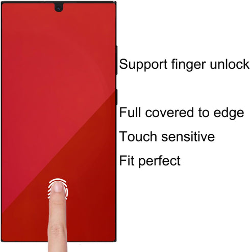 2 Pack Anti-Blue Privacy Screen Protector for Samsung Galaxy S23 Ultra - Anti-Spy Soft Red Film, 6.8 Inch