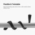 Holicfun Flexible Twist Mount for Indoor and Outdoor Security Cameras, Unversally Compatible with Ring, Blink, Eufy, Google Nest, Wyze, Arlo, Simplisafe and Other Cameras - Black