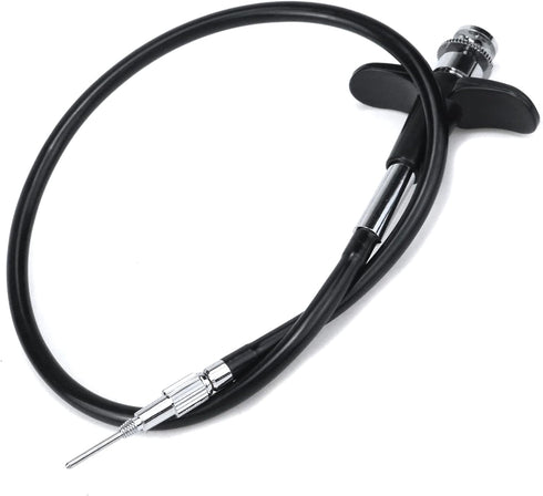 15.7" Threaded Release Cable, Vibration-Free Black Shutter Release Cable with Bulb-Lock