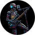 Cyberpunk Robotic Skeleton Electric Guitar Music PopSockets Standard PopGrip