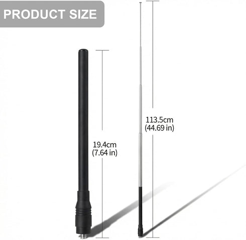 HYS 70-1000MHz UV5R UV5RE BF-888S TK11 UVK5 UVK6 Wide Band Telescopic Antenna SMA-Female Mobile Radio Antenna