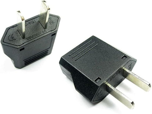 US Plug Adapter, EU AU CN to US America Travel Plug Adapter, AC Outlet Power Converter (2 Pack)