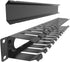 JINGCHENGMEI 2 Pack 1U 12 19-inch of All Metal Cable Management Horizontal Rack Mount Cable Manager with Big Finger