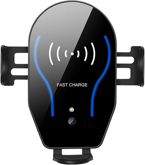 Car Charger - 7.5W 10W 5W Fast Charging Auto Clamping Phone Mount for iPhone 14 13 12 11 Pro, S22 Ultra