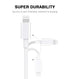 RUXIN 3.3ft USB-C to Lightning Cable, MFi Certified, 18W PD Fast Charging for iPhone 12/11/XS/XR/SE/8 Plus, White