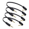 Kework 6 Inch 3.5mm Stereo Jack Audio Cable, 90 Degree Angle 1/8" 3.5mm