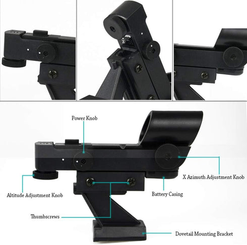 Talcope Brightness Red Dot Finderscope, Star Pointer Viewfinder Astronomical Telescope Accessories with Slide