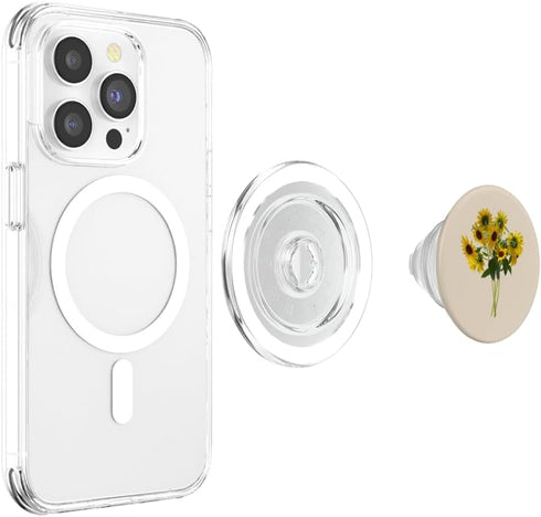 Floral Nature Designs Summer Bright Floral Gift Bouquet of Sunflowers PopSockets PopGrip for MagSafe