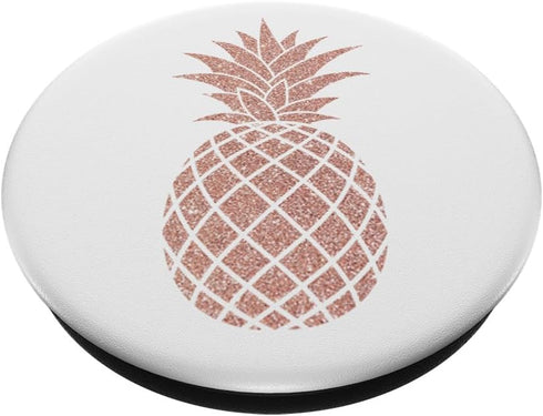 Pop out Phones Collapsible Holder Rose Pink Pineapples PopSockets Standard PopGrip