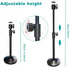 Henngan C922 C930e C920S C920 C615 C960 C920x 4K N60, 1/4" Webcam Stand with Phone Holder, Extendable Desktops Tripod