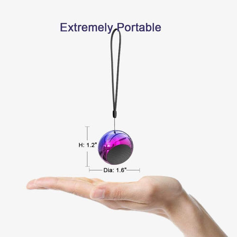 TWS Wireless Portable Small Bluetooth Speakers with Big Sound, Wireless Stereo Pairing, Minimalism Design, Metal