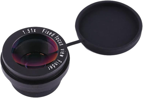 1.51X 6 Camera Viewfinder, Fixed Focus Viewfinder Eyepiece Magnifier Eyecup with Magnifier Mount Bases for DSLR Camera