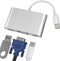 HOYULLI USB C to VGA+USB-A+Type-C Adapter Thunderbolt 3.0 OTG Cable Accessories for TV