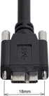 cablecc USB 3.0 A Type Male to Micro USB 3.0 B Male Cable with Mount Panel Screws