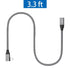 Right Angle USB C Male to Female Extension Cable 3.3ft, Type C 3.1 Gen 2, 10Gbps Data, 4K Video, 100W Charging
