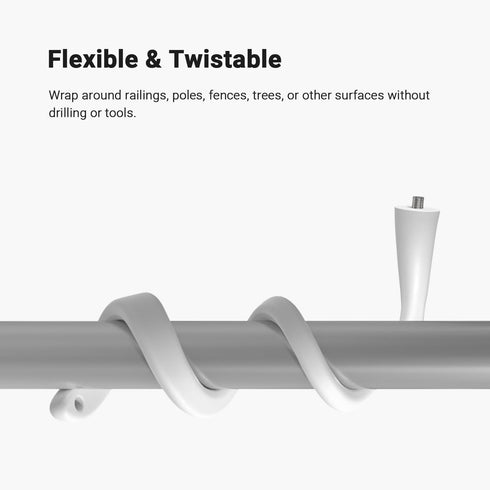 Holicfun Flexible Twist Mount for Security Cameras, Universally Compatible with Ring, Blink, Eufy, Google Nest