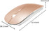 Rechargeable Bluetooth Mouse, Wireless for MacBook/MacBook Air/Pro/iPad, Laptop/Notebook/PC/iPad/Chromebook (Pink)