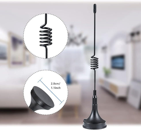 433 MHz Antenna 3dBi SMA Male Adapter - 3M RG174 Cable with Magnetic Base for Raspberry Pi, NFC, GSM, ISM, CUL, USB