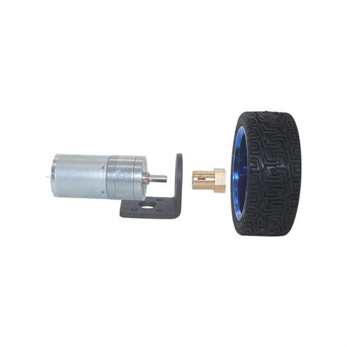 COKYIS 6V 65mm 12RPM 1360 130 12V) DC Geared Motors Hobby RC Vehicle Gear Motors Robot Parts Wheel Kit to RPM
