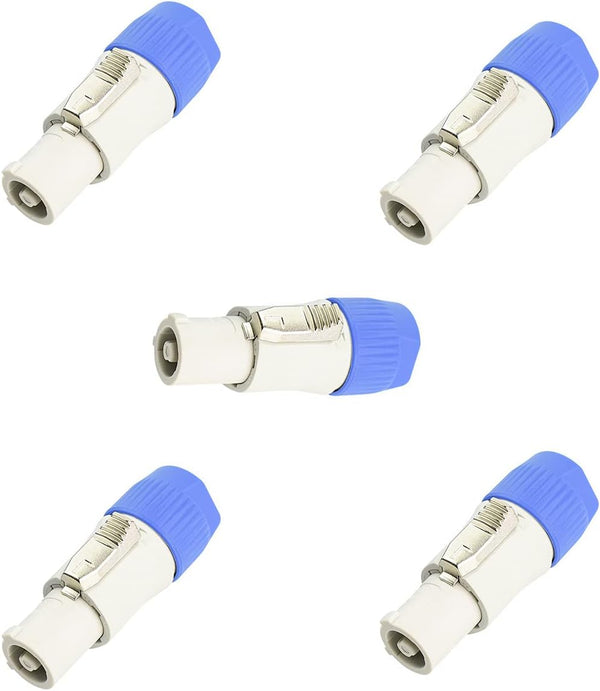 Toronce 3 PIN AC Powercon Connector Male Plug 20A/250V White for Stage Light LED Screen, Compatible with NAC3FCA,