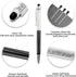 Bling Ballpoint Pens Crystal Diamond Pen Capacitive Touch Screen Stylus with Replacement Refills Rubber Tips for iPhone iPad Kindle Touchscreen Devices 3Pcs Writing Pen (Black)