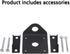 1PCS 3/4 Hole Antenna Roll Bar Mount Bracket with NMO Connector, Horizontal or Vertical Installation on Railing