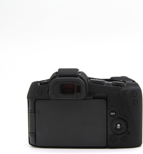 BMAOLLONGB R8 Camera Case, Lightweight Thin Silicone Rubber Cover for Canon Eos R8 (Black)