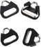 Stainless Steel Triangle Split Ring for Camera Strap Hook Lug Ring with Plastic Cap, 4 pcs for Belt Hook Lanyard