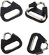 Stainless Steel Triangle Split Ring for Camera Strap Hook Lug Ring with Plastic Cap, 4 pcs for Belt Hook Lanyard