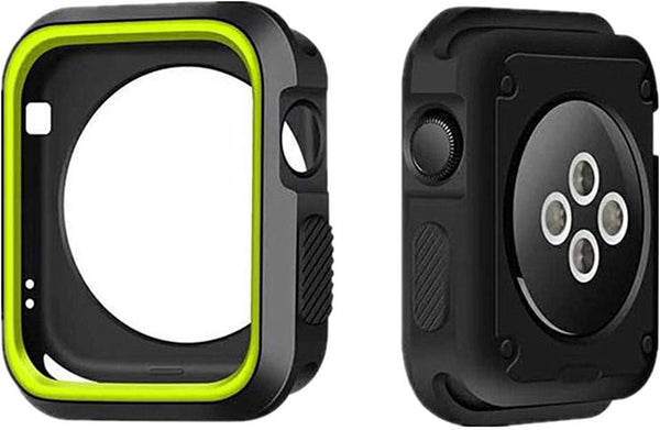 Compatible with Apple Watch SE, Series 6/5/4 44mm/40mm Case, Silicone Bumper Resistant Waterproof Protective Cover