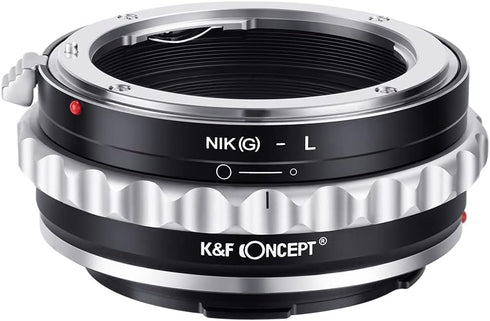 K&F Concept Lens Mount Adapter NIK(G)-FX for Nikon F (G-Type) Lens to L Mount Camera Body