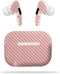 MightySkins Carbon Fiber Skin for Apple Airpods Pro - Solid Baby Blue, Textured Carbon Fiber Finish, Easy to Apply,