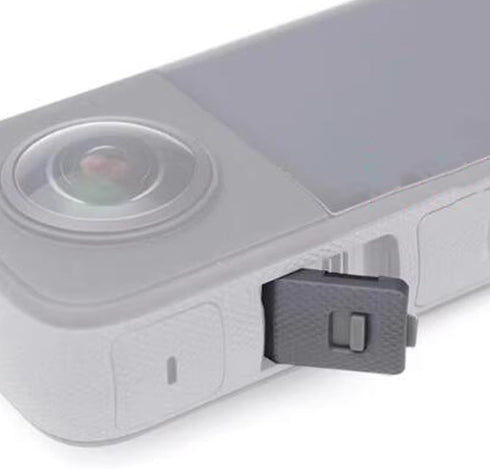 USB Charging Replacement Protective Port Cover for Insta360 One X2 Camera Accessories (Black)