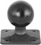 ARKON Mounts 4-Hole AMPS to 38mm (1.5") Ball Adapter | Permanent Flat Surface Mount | Durable Composite Construction