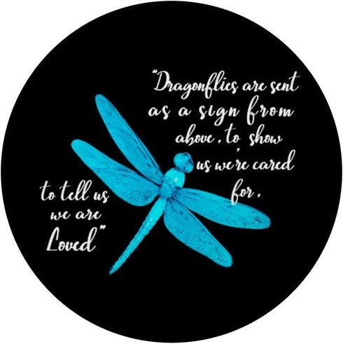 Faith Dragonfly PopSockets PopGrip - Swappable Grip for Phones & Tablets, Adhesive PopGrip for Dragonfly Lovers
