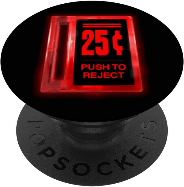 Arcade Coin Slot Video Games Retro Vintage Old School MAME PopSockets PopGrip: Swappable Grip for Phones & Tablets