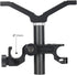 NICEYRIG 15mm LWS Rod Lens Support Y-Bracket, 64mm Vertical Adjustment for Heavy Long Lens Diameter 50mm to 140mm