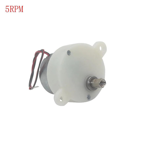 FTMSZLHYL 1PCS JS30 6V 5RPM/100RPM Robot(100RPM) Gear Motor Micro Gear Motor Eccentric Low Speed Plastic Gear Mute Gear