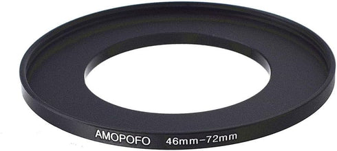 Metal Step Up Ring Adapter 46mm to 72mm, Step-Up Lens Adapter Ring for Filters UV, ND, CPL, Compatible with 46mm Lenses