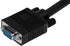 3ft HD15 SF Cable, SVGA M/F Monitor Extension Cable with Ferrite Bead Black