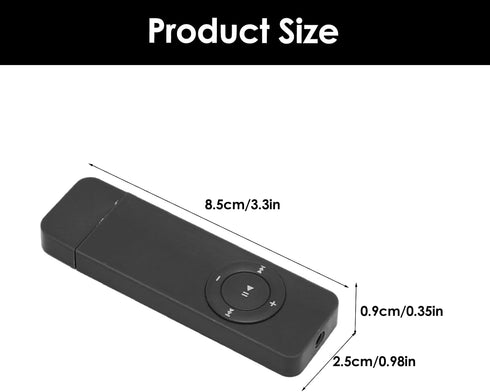 GLOGLOW MP3 MP3 64GB Player, Portable Lossless Sound Music Player Support Up to Mini Music Player for Students Running