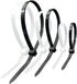Superun Zip Tie Kit - 400 Pack Assorted Sizes 4 Inch, 6 Inch, 8 Inch Mix Pack in Black & White
