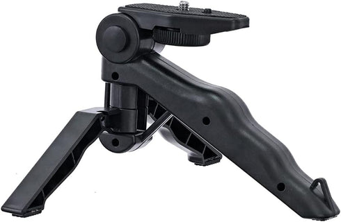 Walway Foldable Mini Table Tripod Stand Hand Grip with 1/4" Screw Compatible with