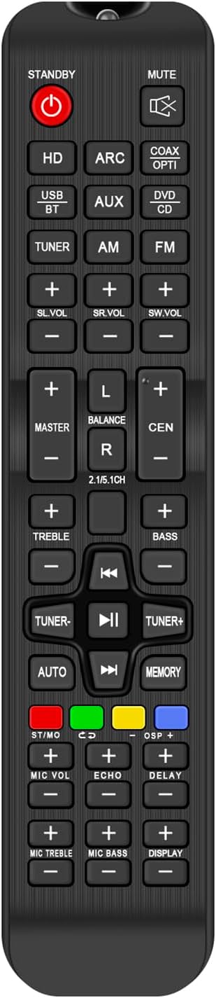 AIDITIYMI Replaced Remote Commander fit for Pyle PT696BT PT696BT.5 Streaming Home Theater Receiver
